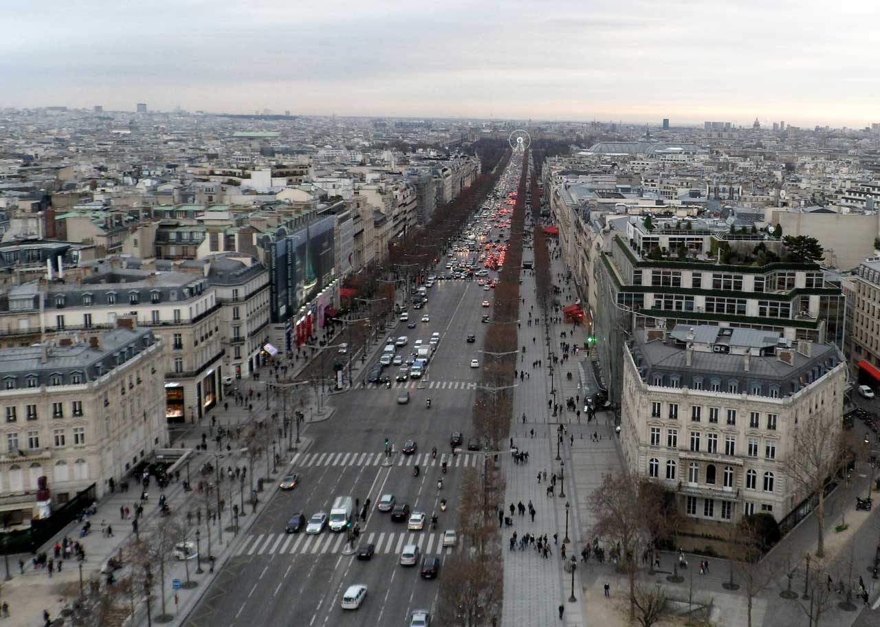 Itinerario de viaje a París, Campos Elisios